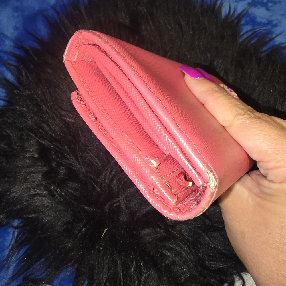 Prada Pink Saffiano Leather Wallet - Picture 8 of 9